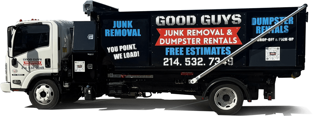 Junk Removal Service Dumpster Truck.