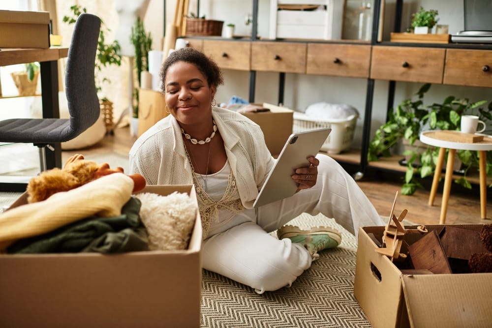 Homeowner preparing for professional property cleanout services.