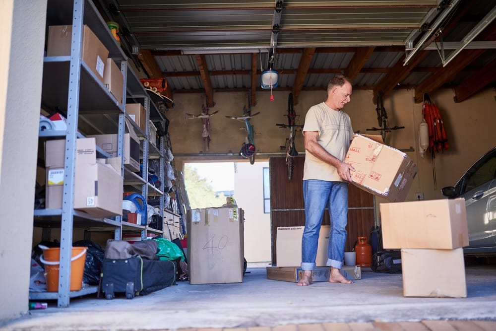 Professional garage cleanout service.