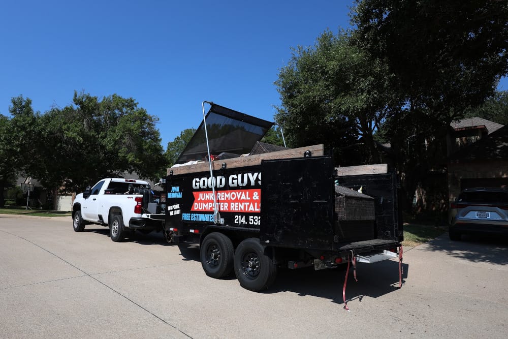 Residential dumpster rental service.